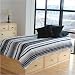 Windridge Solid Pine Shaker Chestbed Bedroom Set in Light Clean Natural Size: King