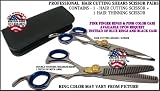 J1PR - PROFESSIONAL HAIR CUTTING + HAIR THINNING DOUBLE SHEARS SCISSOR IN PAIR WITH FREE CASE