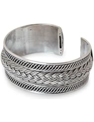 Sterling silver cuff bracelet, Bountiful