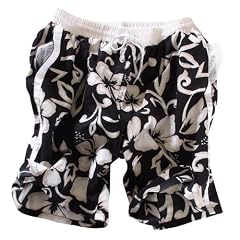 Badeshort Black-Spirit - Herren Badehose Hawaii Style