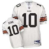 Reebok Cleveland Browns Brady Quinn Authentic White Jersey-Size: Size 52