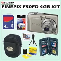 Fujifilm Fuji Finepix F50fd 12MP Digital Camera + 4GB Accessory Kit