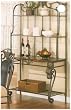BEAUTIFUL ANTIQUE BRASS FINISH BAKERS RACK / BUFFET