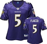 Joe Flacco Purple Reebok Replica Baltimore Ravens Women’s