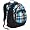 Blue-Black Crosshatch / Black
