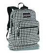 JanSport LiveWire Superbreak Live Backpack (Black/White Punky Houndstooth)
