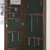 Southern Enterprises VM5065 WallMount Mirror Jewelry Armoire