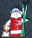 Santa Bear 2004 Ski Patrol with Dog Decorative Collectible Ornament