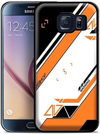 Asiimov Pattern gun counter strike for Samsung Galaxy S6 Edge Black case