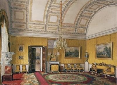 The High Quality Polyster Canvas Of Oil Painting 'Hau Edward Petrovich,The First Reserved Apartment,The Yellow Salon Of Grand Princess Maria Nikolayevna,1866' ,size: 20x28 Inch / 51x70 Cm ,this Best Price Art Decorative Canvas Prints Is Fit For Living Roo