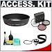 Precision Design EW-60C Lens Hood + Cameta Accessory Kit - for Canon EF 28-80mm f/3.5-5.6 [II, III, IV, V]; EF-S 18-55mm f/3.5-5.6 [II, IS, USM]; and EF 28-90mm f/4.0-5.6 [II, USM, III] Lenses
