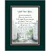 "God Saw You" 8x10 Bereavement Gift, Double-matted in Dark Green /Burgundy And Enhanced With Delicate Watercolor Graphics.