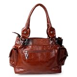See you Later Alligator! Dark Brown Satchel / Handbag Lady Purse -LIMITED EDITION- (B005)