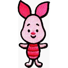 Winnie the Pooh - Baby Piglet - Embroidered Iron On or Sew On Patch (Disney)