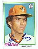 Jose Cruz autographed Baseball Card (Houston Astros) Various Years and Brands Available