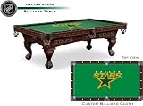 Dallas Stars Logo Pool Table with Elmhurst Legs and Cinnamon Finish