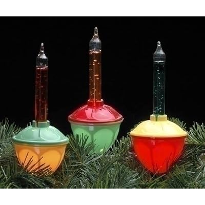Bubble lights set vintage Christmas style