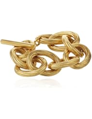 Ben-Amun Jewelry Textured Toggle Link Bracelet, 8"