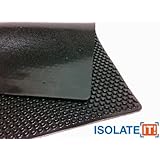 Isolate It!: Sorbothane X-Tra Flex Acoustic Vibration Damping Sheet Stock (3/16 x 12 x 14in) 50 Duro - 1 Sheet