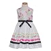 Rare Editions Baby-girls Newborn Dot and Floral Shantung Dress