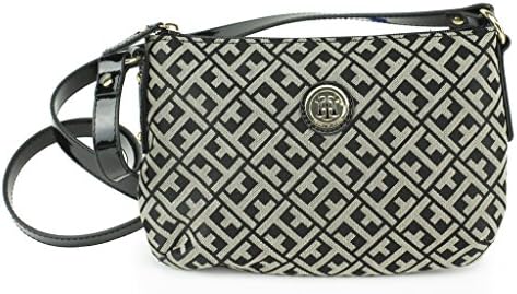 Tommy Hilfiger Signature EW XBody II Messenger Crossbody Bag Black/Tan