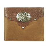 Bull Rider Bi-Fold leather Wallet by Trenditions; AJ's Western Wear