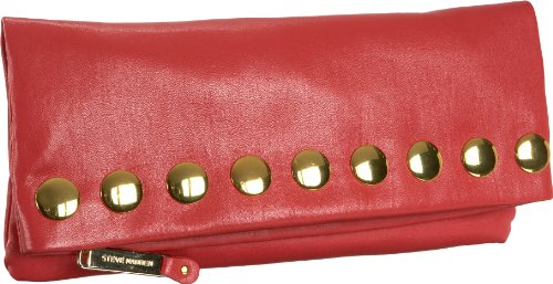 Steve Madden BBullet Clutch,Coral,one size