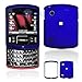 Motorola Hint QA30 Cell Phone dark Blue Rubber Feel Protective Case Faceplate Cover