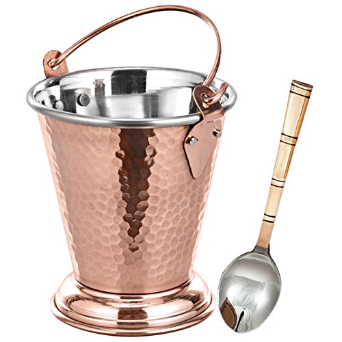 Best Deal Indian Serveware Bucket and Spoon Set for Serving Dal and
