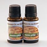 2-Pack. Baked Apple Fragrance Oil for Warming from Ecoscents (15 mL). Highly concentrated for intense fragrance, ready to use - no wax or water carrier needed.