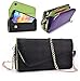 Universal PU Leather Wallet Wrist-let Phone Clutch Purse For Apple iPhone 6 PLUS & Samsung Galaxy S6 BLACK, PURPLE & GREEN.