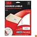 3M Permanent Adhesive Address Labels, 1 x 2.6 Inches White, Laser, 750 labels per pack (3100-A)