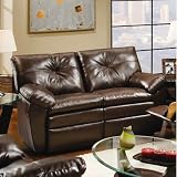 Groton Bonded Leather Dual Reclining Loveseat Upholstery: Sebring Coffeebean