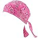 Fitted Rhinestone Bandana Durag Headwrap Scarf Pink