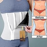 25"-45"waistline Neoprene 6 Zipper Adjustable Weight Loss Slimming Belt Waist Trimmer