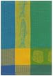Waffle Weave 100% Cotton Trout Citrus Green Dishtowel 18" X 28" Set / 6