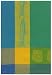 Waffle Weave 100% Cotton Trout Citrus Green Dishtowel 18" X 28" Set / 6