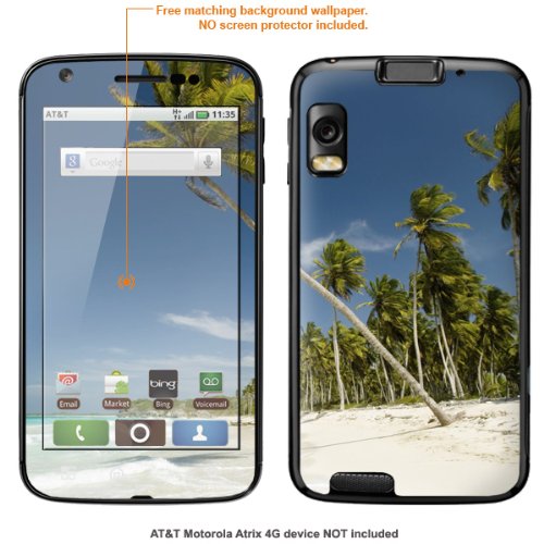 Protective Decal Skin STICKER for AT&T Motorola Atrix case cover Atrix-309