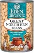 Eden Organic Canned Beans, Great Northern, 15-Ounce Cans (Pack of 12)