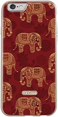 VX Case UV Print iPhone 6/S Case (Champagne Elephant Stamp)