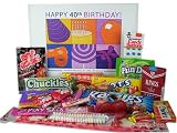 40th Birthday Gift Box Retro Candy -Jr.