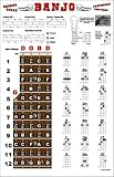 Banjo Chords and Fretboard Poster - Open G Tuning - B002P6IBLW