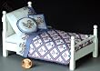1:48 Miniature Blue Quilt Set Kit by Lindee's Little Linens