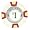 $1 Milano Poker Chips by Claysmith Gaming. Sleave of 25.