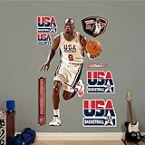 NBA Chicago Bulls Michael Jordan 1992 Dream Team Fathead Real Big Wall Decals, 3'10" x 6'6"