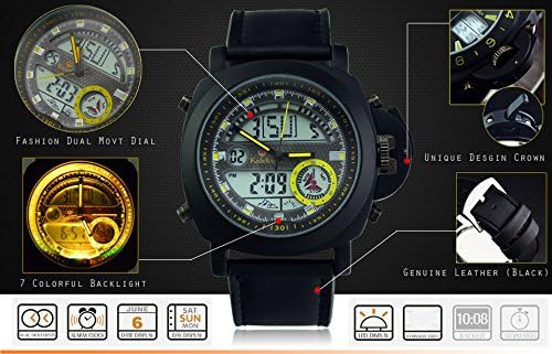 Colorful Light Sports Watch Waterproof Military Stealth Fighter Style Wrist Watch