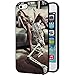 iPhone 5S Case, Customized Black Soft Rubber TPU iPhone/Apple 5S Case Ballet Sexy girl and skull