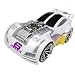 Dickie-Spielzeug 203313317312 - H2O Racer, Rennwagen mit Batterieantrieb/Freilauf, Licht, Sound, Wasserdampf, 22 cm wei�/gelb