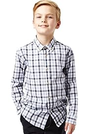 Autograph Pure Cotton Gingham Checked Shirt