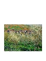 Especial Arte Lienzo Flowering Plum Trees Multicolor